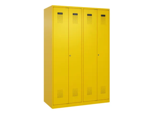 locker voor scheiding van kleding,HxBxD 1850x1200x500mm,4vak