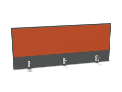 opzetpaneel bureau aanbouw achter MS-donkergrijs BN3012-oranje 1400mm
