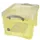 Opbergdoos 35 Liter Geel Transparant