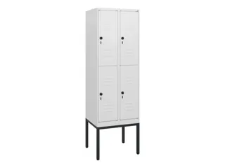 dubbeldekse locker,HxBxD 1950x600x500mm,2x2vak.,vak B 300mm - 1