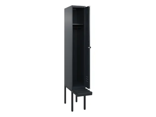 locker met bank,HxBxD 2120x300x815mm,1vak,vak B 300mm,draaigrendel