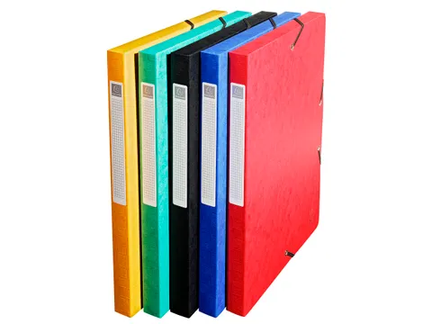 Boite de classement Exabox Dos 25mm Carte lustrée Scotten - A4 - Coul