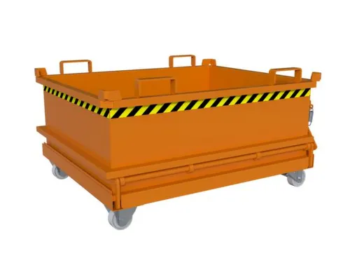 mini-bodemklepcontainer,HxLxB 625x1000x1200mm,0,37m³,inrijbeugel,staa