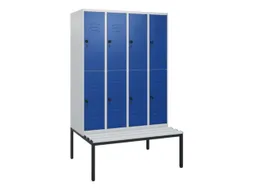 Dubbeldekse dekenkist,HxBxD 1950x1200x815mm,4x2vak.,vak B 300mm