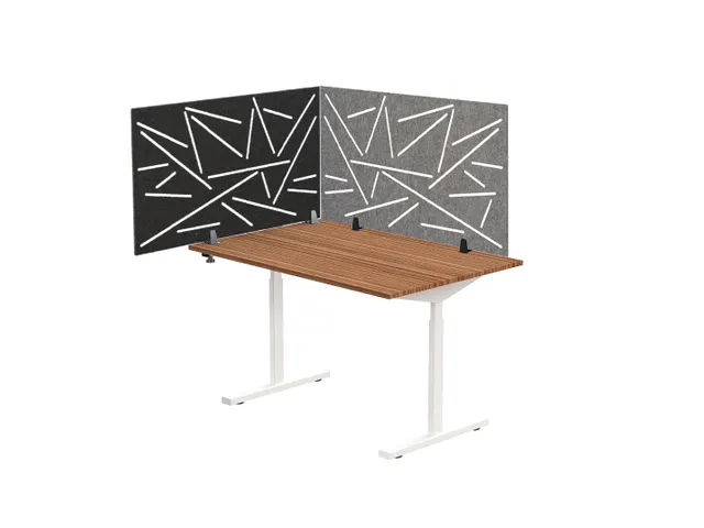 Ecran de séparation acoustique motif découpé 60x120cm Noir