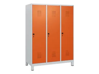 schoollocker,HxBxD 1630x1200x500mm,3vak,vak B 400mm,draaigrendel - 2