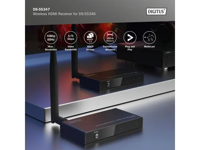 Draadloze HDMI-ontvanger voor DS-55346 Full HD