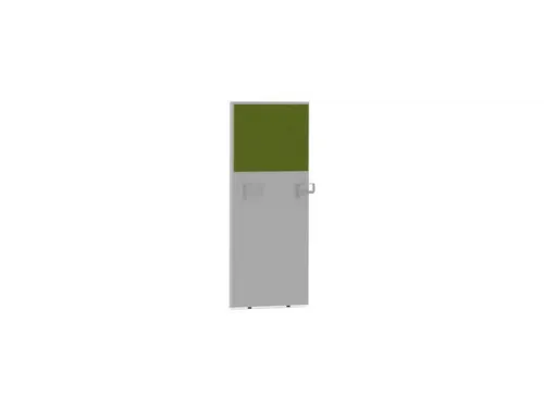baliepaneel v. bureau aanbouw rechts MP-lichtgrijs BN7048-groen 600mm