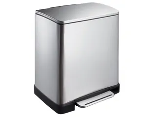 Pedaalemmer E-Cube recycling 19 Liter Mat RVS - 1