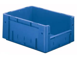 Euronorm Stapelkrat Blauw 175x400x300mm 14.5l Gesloten Grijpopening - 1