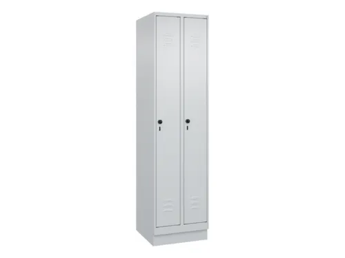 locker,HxBxD 1950x500x500mm,2vak,vak B 250mm,draaigrendel,sokkel