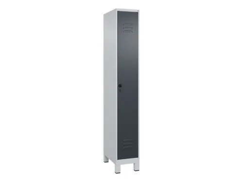 locker,HxBxD 1950x300x500mm,1vak,vak B 300mm,draaigrendel,voeten