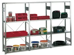 Magazijnstelling Complete Aanbieding 1x Basis-/2x Aanbouwveld 100kg