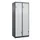 Z-garderobekast,HxBxD 1850x800x500mm,vak B 200/400mm,draaigrendel