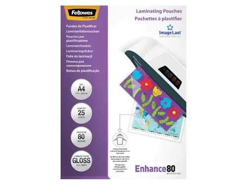 Lamineerhoes Fellowes A4 80 micron glanzend
