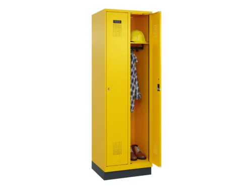 locker,HxBxD 1950x600x500mm,2vak,vak B 300mm,cil.-slot,sokkel