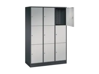 grootvolume-lockersysteem,HxBxD 1950x1220x500mm,3x3vakken,cil.-slot - 1