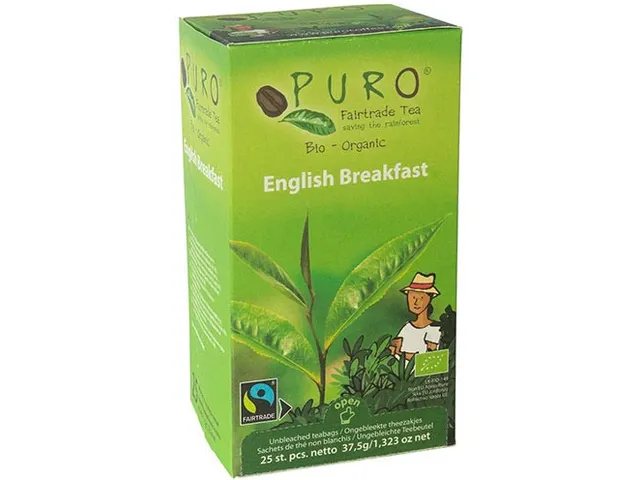 Puro thee English Breakfast fairtrade zakjes