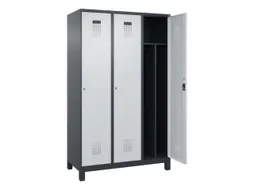 locker voor scheiding van kleding,HxBxD 1950x1200x500mm,3vak