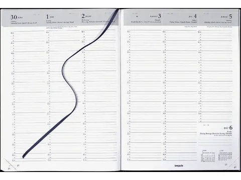 Agenda 2027 Brepols Omega Lima 7dag/2pagina's zwart
