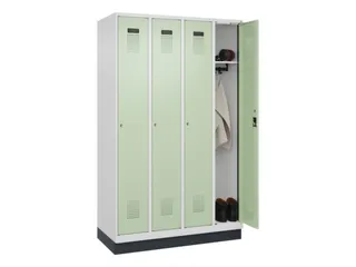 locker,HxBxD 1950x1200x500mm,4vak,vak B 300mm,cil.-slot,sokkel - 1