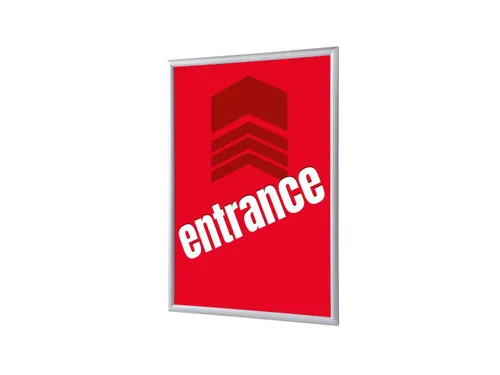Kliklijst A1 complete set met print "ENTRANCE" Rood