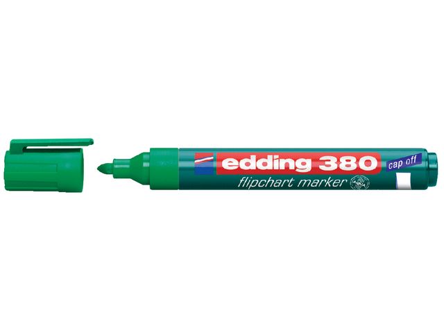 Viltstift Edding 380 Voor Flipover Rond 1.5-3mm Groen | EddingMarker.be