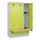 locker met bank,HxBxD 1950x1200x815mm,3vak,vak B 400mm,cilinderslot