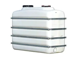 Opslagtank Ruimtebesparend Pe Hxlxb 1950x2430x1000mm 4000 Liter Wit