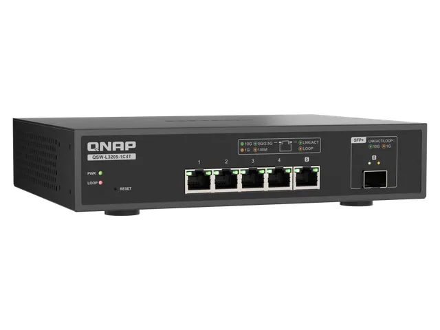 QNAP QSW-L3205-1C4T 4, Managed, 10G Ethernet (100/1000/10000), Full du