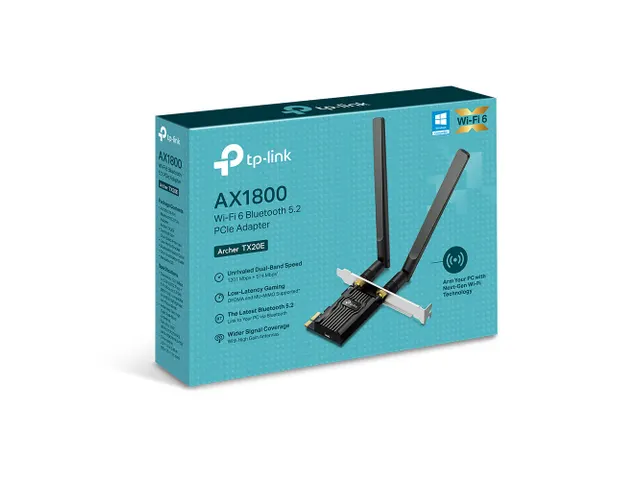 TP-Link Archer TX20E, Intern, Draadloos, PCI Express, WLAN / Bluetooth