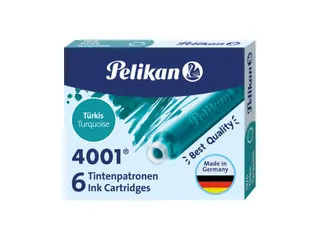 Inktpatroon Pelikan 4001 turquoise 6 stuks - 1