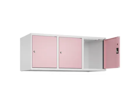 opzetkast,v. locker,3vak.,vak B 400mm,HxBxD 500x1200x500mm
