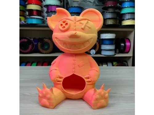 Azurefilm PLA Dual Neon 3D filament 1,75mm Geel - Roze 1kg