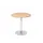 vergadertafel,HxØ 745x800mm,rond,schotelvoet chroom,ronde buis