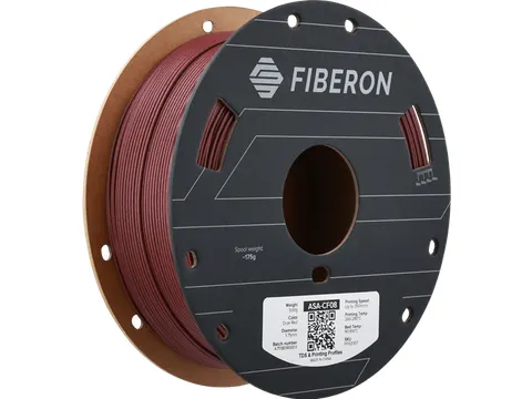 Polymaker 3D filament Fiberon ASA-CF08 1,75 mm Donker Rood 0.5kg