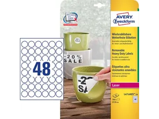 Avery Afneembare Weerbestendige Etiketten Diameter 30 mm - 3