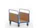 chariot à ridelles longitudinales,force 600kg,plateau Lxl 1200x770mm