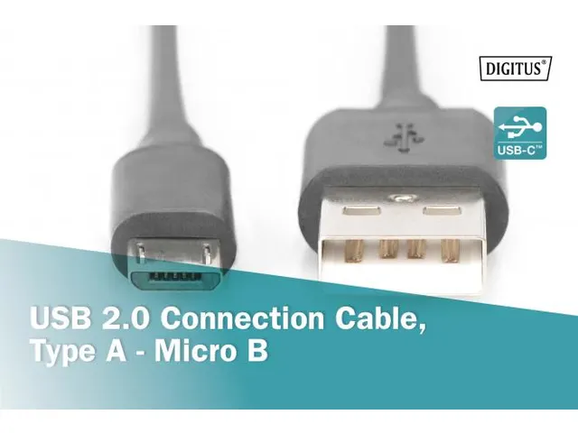 USB 2.0-aansluitkabel A-micro B mannelijk/mannelijk 3m 2.0 Compatibel