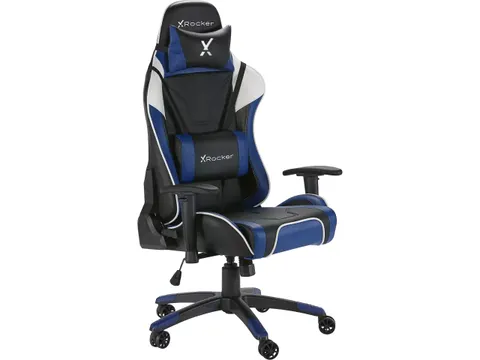 Xrocker Agility Gaming stoel blauw verstelbaar PU leer 100kg