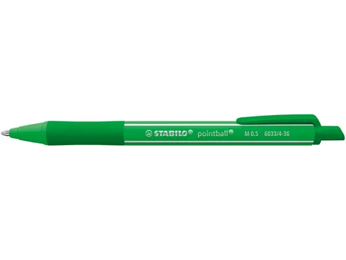 Balpen STABILO pointball colorful medium groen