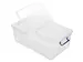 Opbergbox Plastic Transparant 50 Liter met Gedeelde Deksel