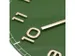 Wandklok Nextime dia 40cm Groen glas/Aluminium Classy Medium