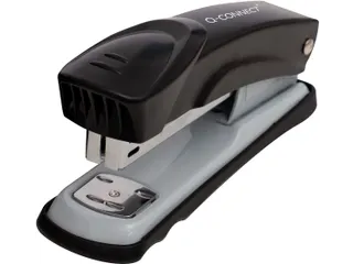 Q-connect Nietmachine Metaal Half Strip 25vel Zwart - 1