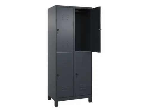dubbeldekse locker,HxBxD 1950x800x500mm,2x2vak.,vak B 400mm