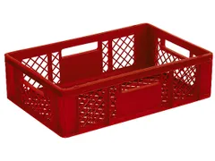 Euronorm Stapelkrat Pe 170x600x400mm 33liter Open Rood