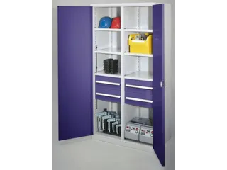 systeemkast,HxBxD 1950x1000x600mm,6xStalen bodem,4lade(n) - 1