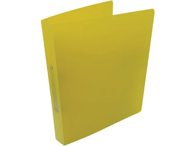 ringmap, voor ft A4, uit PP, 2 ringen van 25mm, geel