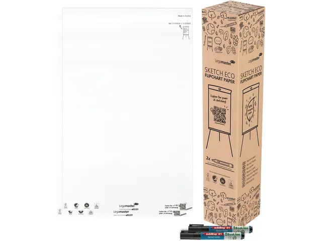 Legamaster SKETCH ECO Flipoverpapier 98x65cm Blanco 2x 50vel