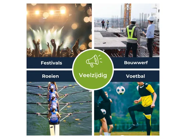 Krachtige Megafoon 50W met ingebouwde sirene Bluetooth